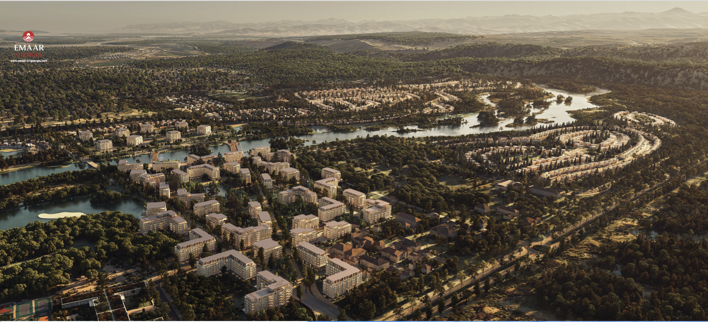 Tbilisi waterfront - after render